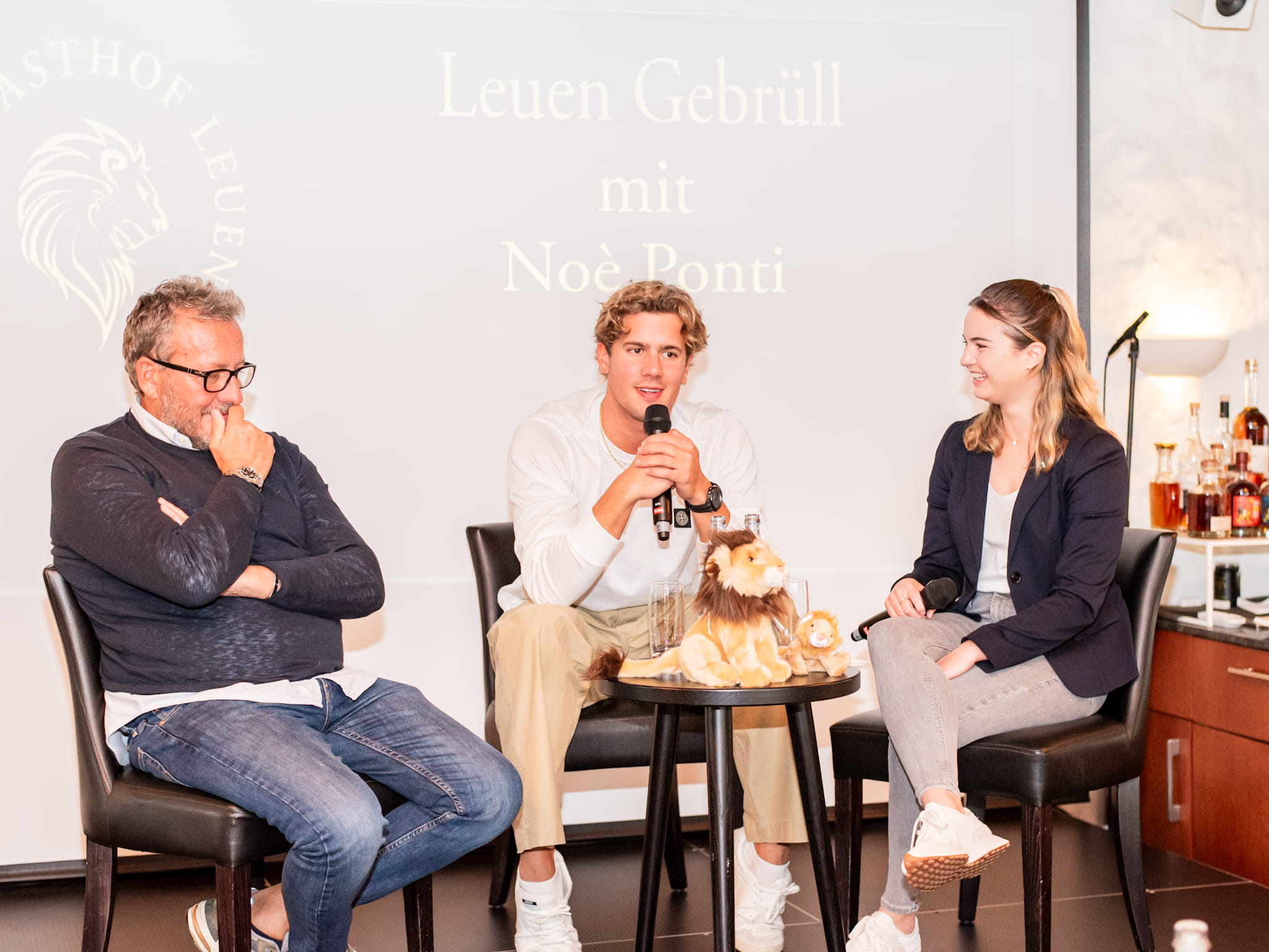 Gelungenes Leuen Gebrüll mit Noè Ponti